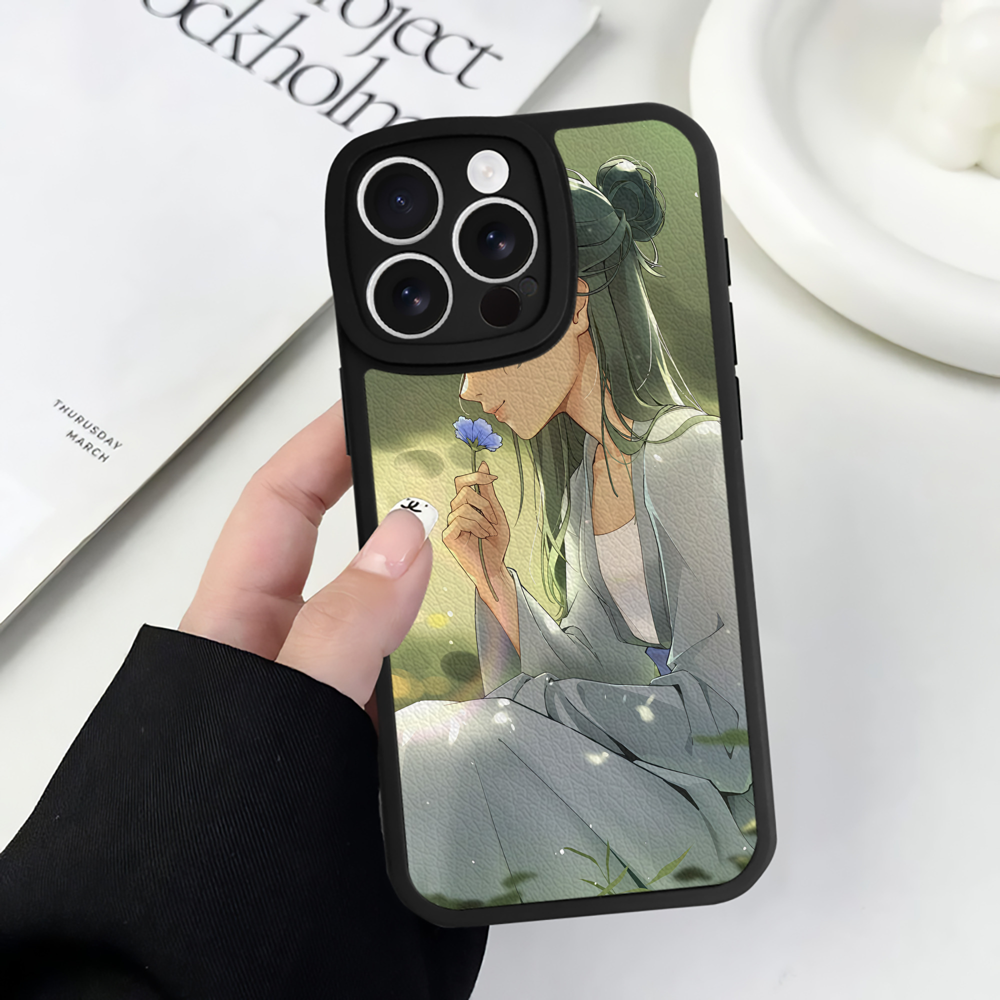 （画像用） 薬屋のひとりごと The Apothecary Diaries 【iPhone 16シリーズ対応】シリコンスマホケース（レザー調） 材質：シリコン